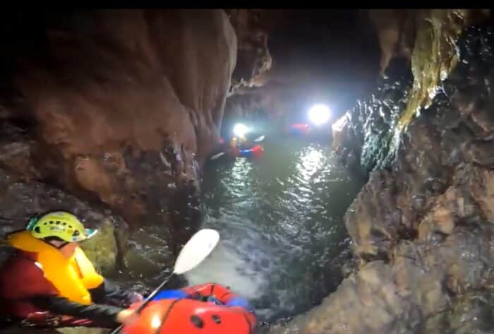 ナムロッド洞窟にある下流ルートの画像